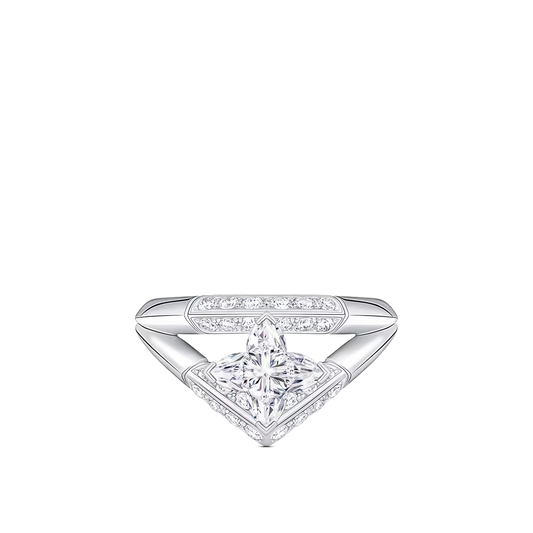 LV Diamonds Pavé Double Ring – Monogram Star